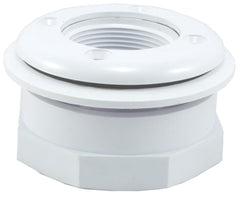 Custom Molded Products 25522-100-000 Vinyl Pool I/O Fitting 1.5 x 1.5 inch Socket White