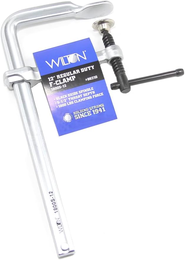 Wilton 86210 Regular Duty F-Clamp 12 Inch 5-1/2 Inch Throat