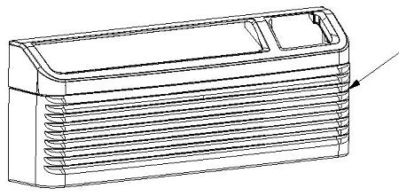 Amana-Goodman 0261P00006S PTAC Front Cover With Return Air Grille