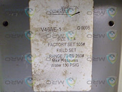 Johnson Controls V46AE-1 Valve 1-1/4 NPT 70/260#