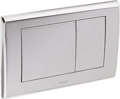 Toto YT820#CP Rectangular Convex Push Plate For Select Duofit In-Wall Tank System Polished Chrome