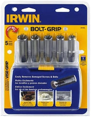 IRWIN 3094001 Bolt Extractor Set for Deep Well Bolts 5-Piece