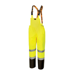 Pioneer V1200461U-XL Ripstop High Visibility Bib Pant Safety Rain Gear Waterproof Reflective Overalls