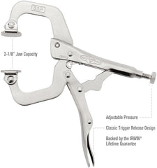 IRWIN 18 VISE-GRIP C Clamp Locking with Swivel Pads 2-Inch