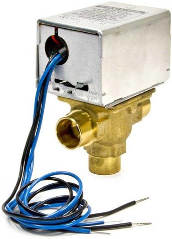 Honeywell V8044E1011 3/4 Inch Two-Position Diverting Zone Valve 24V Sweat Connections