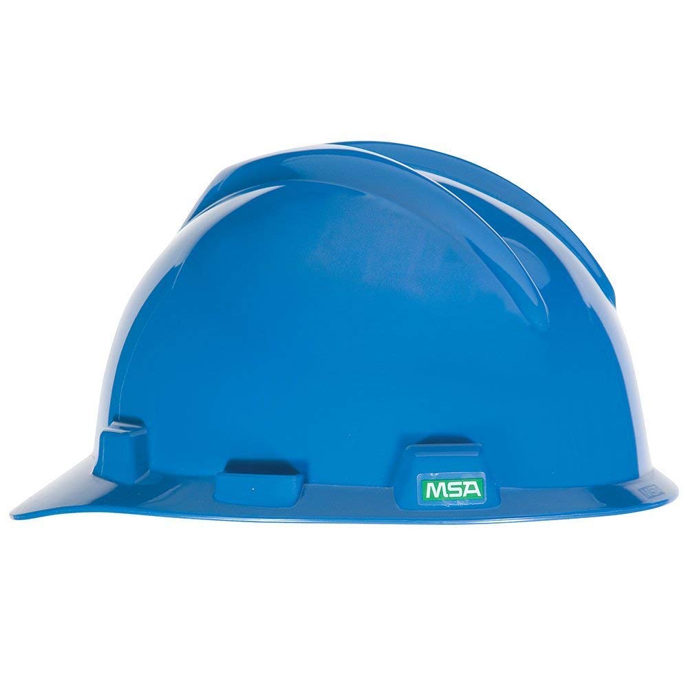 MSA 466355 V-Gard Hard Hat Cap Staz-On Suspension Small Blue