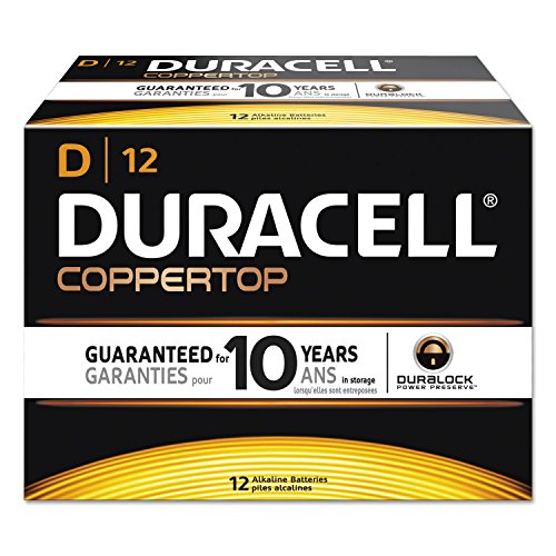 Duracell DURMN1300 CopperTop Alkaline Batteries 1.5V D 12/BX 243-MN1300