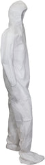 KLEENGUARD 68978 KleenGuard KGA20 Lightweight Coveralls for Non-Hazardous Particulate Protection (68978) Hood and Boot Zip Front Elastic Wrists and Ankles White X-Large (Qty 50)