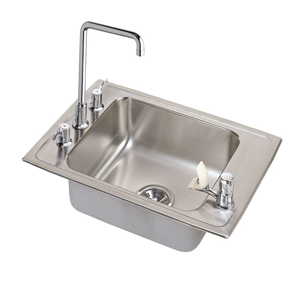 Elkay DRKRC3119C Single Bowl Top Mount Sink Kit 18 Gauge Stainless Steel