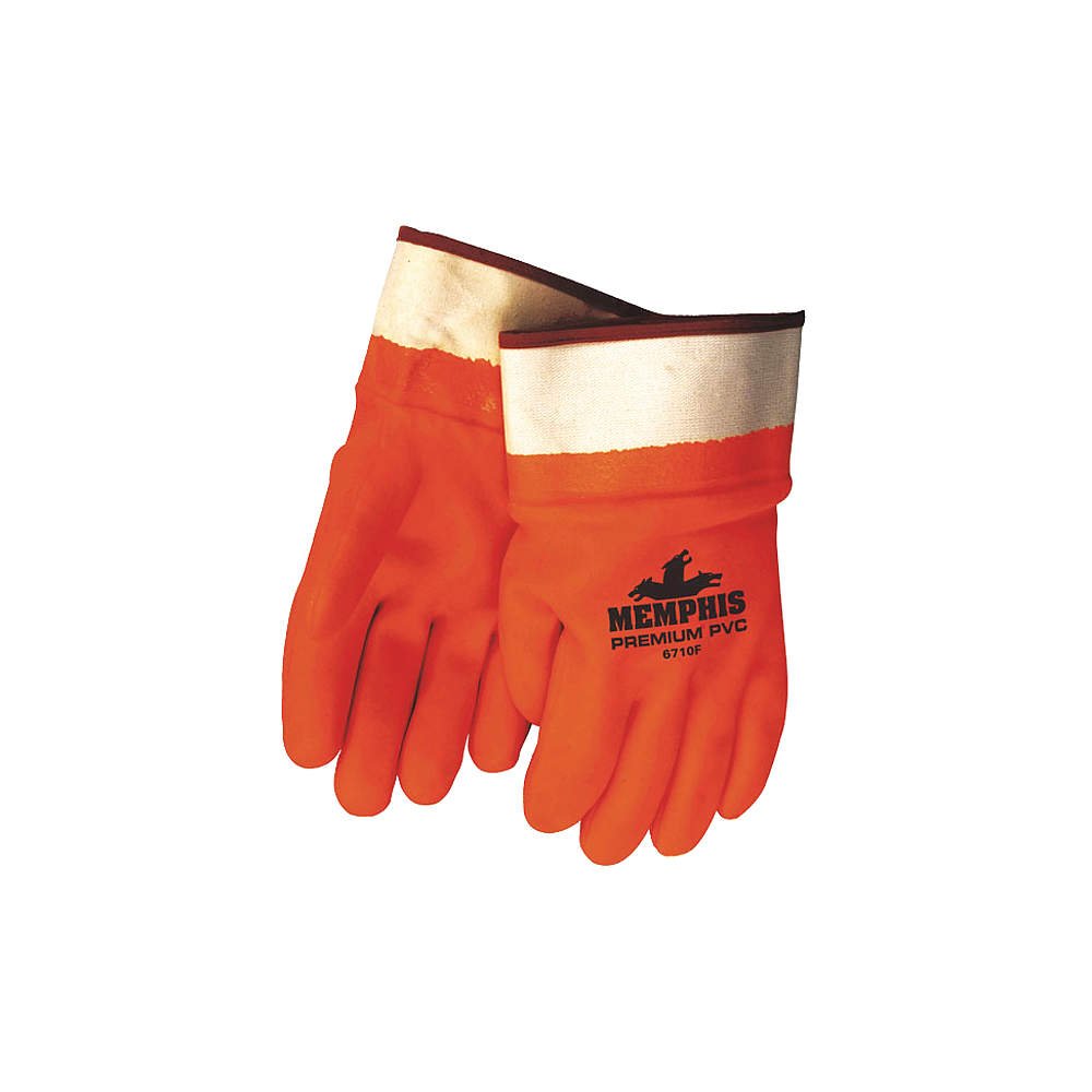 MCR Safety 6710F Foam Insulated Work Gloves Large Fluorescent Orange