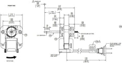 Fasco Motors K1550 C-Frame Vent Fan Motor 120V (CCW Rotation)