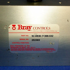 BRAY 92-0830-11300-532 Double Acting Actuator 140#