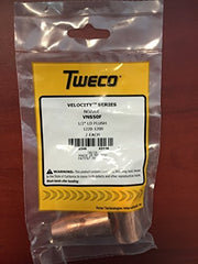 Tweco 12201200 Velocity2 Light Duty Air-Cooled MIG Nozzle 1/2 in Bore Copper