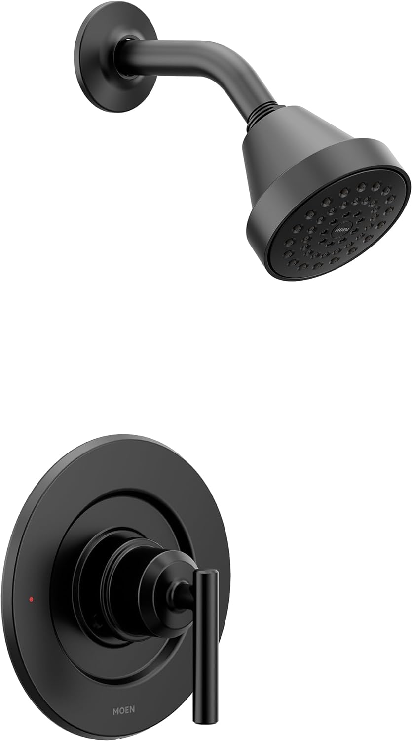 Moen T2902EPBL Gibson Matte Black Pressure Balancing Eco-Performance Shower Trim