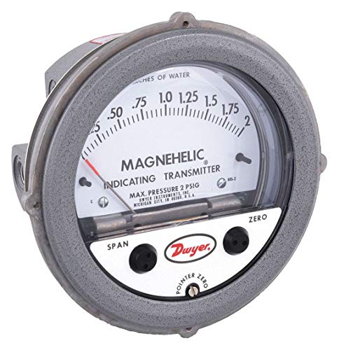 Dwyer 605-0 Magnehelic Series 605 Differential Pressure Indicating Transmitter 0-0.50 WC Range