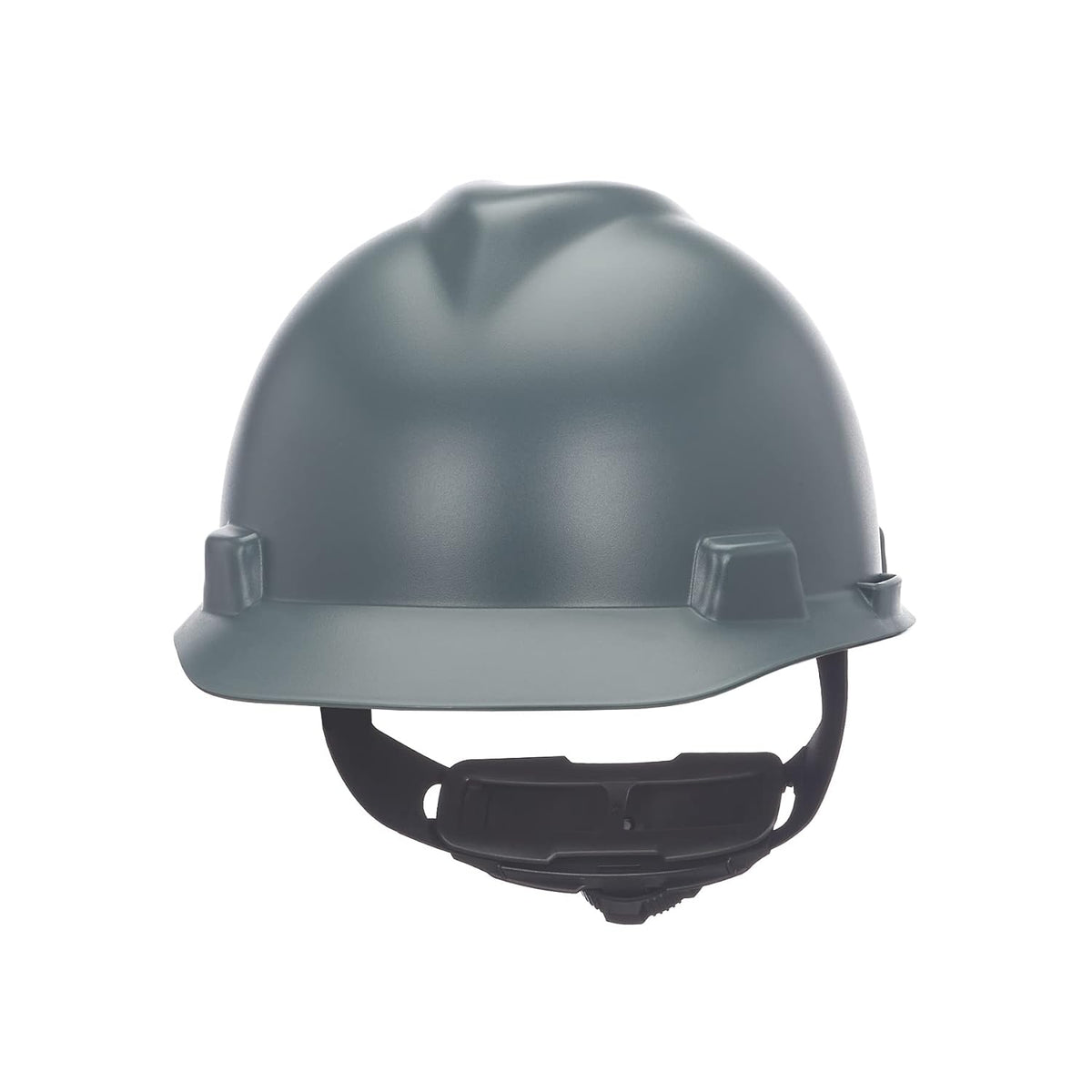 MSA 10203084 V-Gard Cap Style Safety Hard Hat With Fas-Trac III Ratchet Suspension Matte Grey