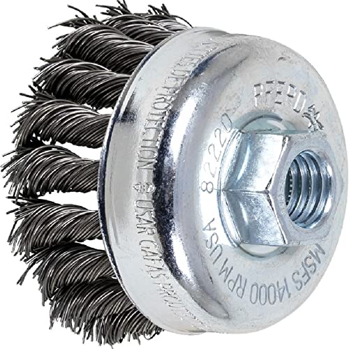 Pferd 82220 Knot Wire Cup Brush .020 CS Wire 2-3/4 inches 5/8-11 Thread