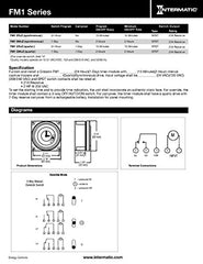 Intermatic FM1STUZH-24U Electromechanical Timer Module 21A SPDT 24V