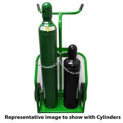 Saf-T-Cart 950-10B Large Dual Cylinder Cart Oxygen Acetylene