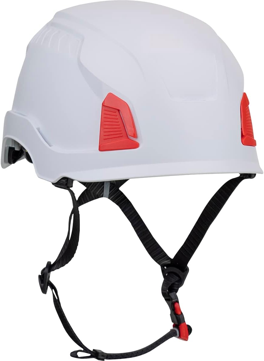 PIP 280-HP1491RM-01 Traverse Industrial Climbing Helmet HDPE Non-Vented White