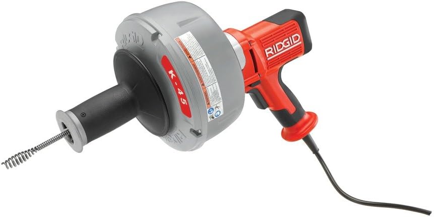 RIDGID 35998 K-45AF Autofeed Drain Cleaning Machine with C-1 5/16 Inner Core Cable & Carrying Case