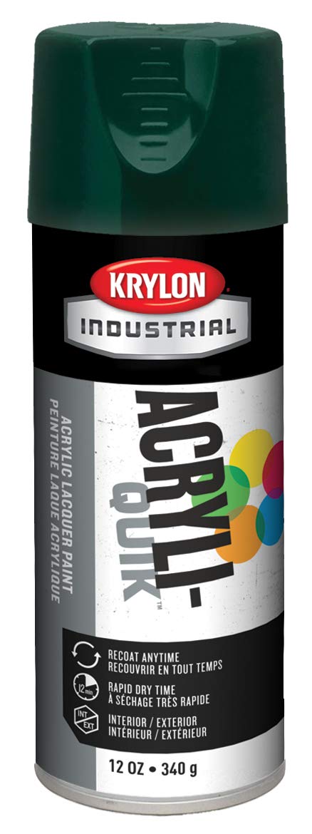 Krylon K02001A07 Acryli-Quik Acrylic Lacquer Hunter Green 12 oz Gloss