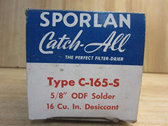 Sporlan C-165-S ODF Solder, 5/8 Inch, Filter Drier, Replaced by 401035