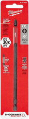 Milwaukee Shockwave 48-32-4802 6 Inch Power Bit Phillips #2