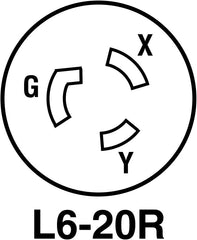 Pass & Seymour L620C L2330-C Locking Conn-Nema L23-30R