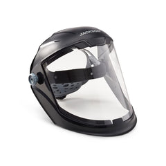 Jackson Safety 14201 MAXVIEW Premium Face Shield Lightweight with 370 Speed Dial Ratcheting Headgear Anti Fog Coating