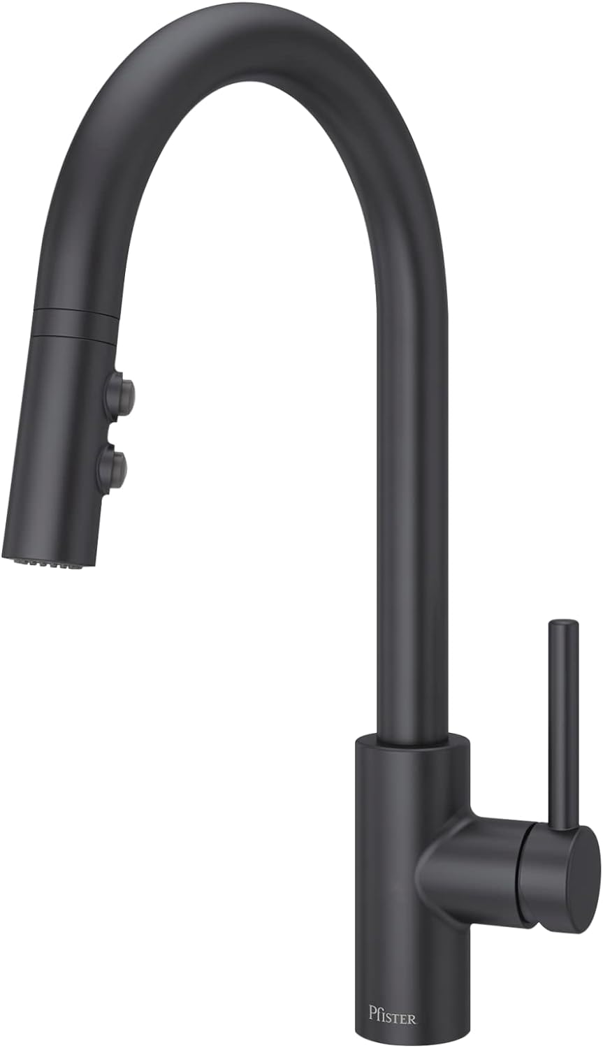 Pfister LG529-SAB Stellen 1-Handle Pull-Down Kitchen Faucet in Matte Black