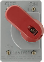 Leviton COVER-GS Watertight Switch Cover IP66 NEMA 4 & 4X for use with All 15A-40A Toggle Switches Including Manual Motor Starters