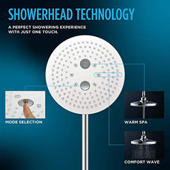 Toto TBW02004U4#CP G Series Square Two Spray Modes Showerhead Polished Chrome