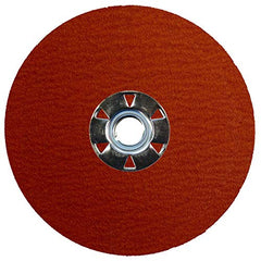 Weiler 69890 Tiger Ceramic Alumina Resin Fiber Sanding & Grinding Disc, 60 Grit, 5 Inch Diameter, Pack of 25