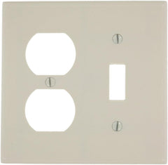 Leviton 78005 2-Gang 1-Toggle 1-Duplex Device Combination Wallplate Standard Size