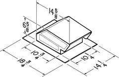 Broan-NuTone 634 Broan Steel 3-1/4x 10 Roof Cap for 3-1/4 x 10 8-Inch Round Duct