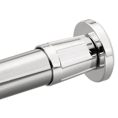 Moen 52-6 Donner Tension Shower Rod in Chrome with Flanges