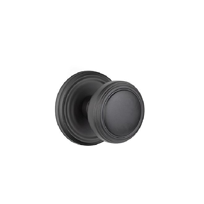 EMTEK Emtek 8100NWUS19 Norwich Knob Passage Set Flat Black