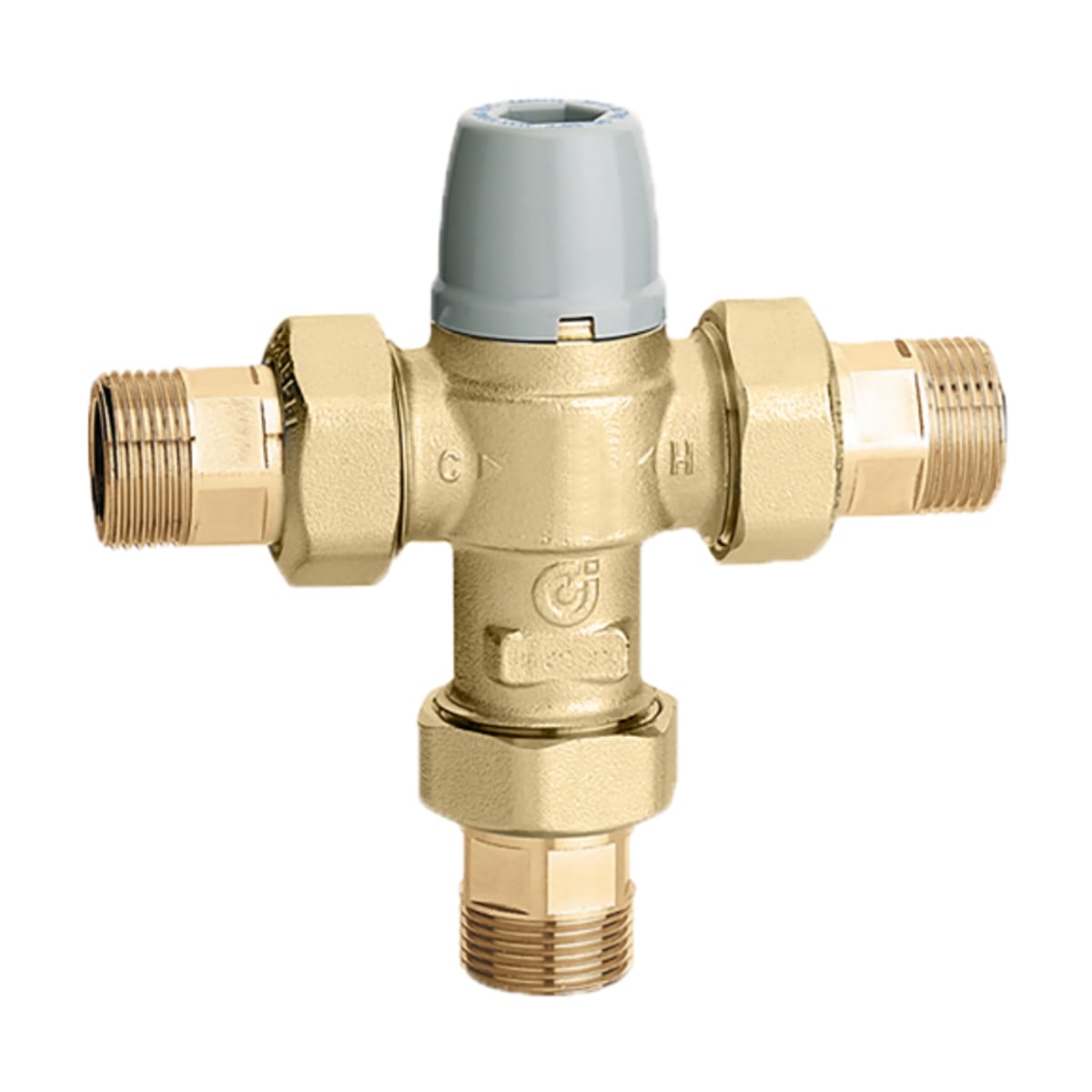 Caleffi North America 521352A 5213 Series 3/4 in. 3-Way MNPT Anti Scald Mix Valve