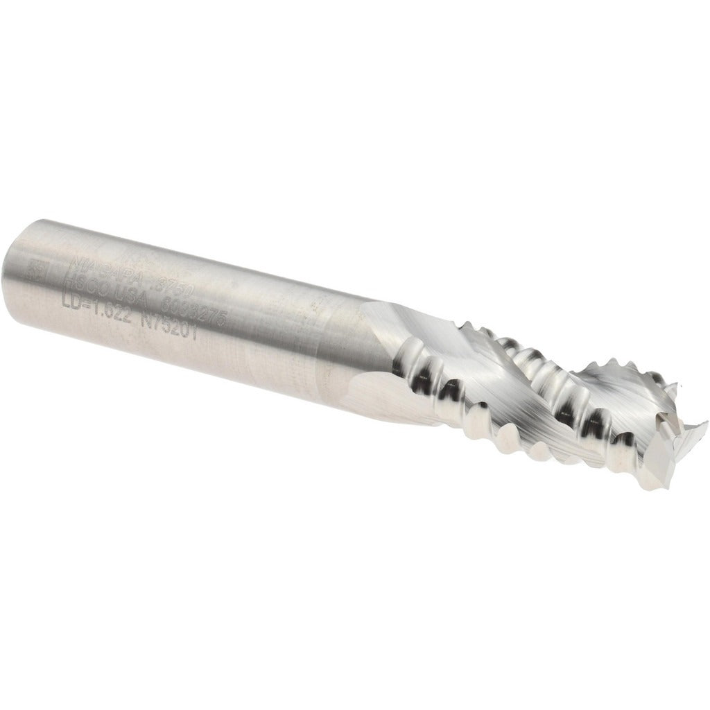 SECO TOOLS Seco 17014581 Roughing End Mill 3/8 in Cobalt 3 Flute
