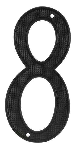 DELTANA Deltana RNZ48 4 Inch House Number Zinc Black