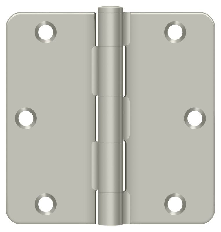 DELTANA Deltana S35R415 Radius Door Hinge Satin Nickel 3.5 in