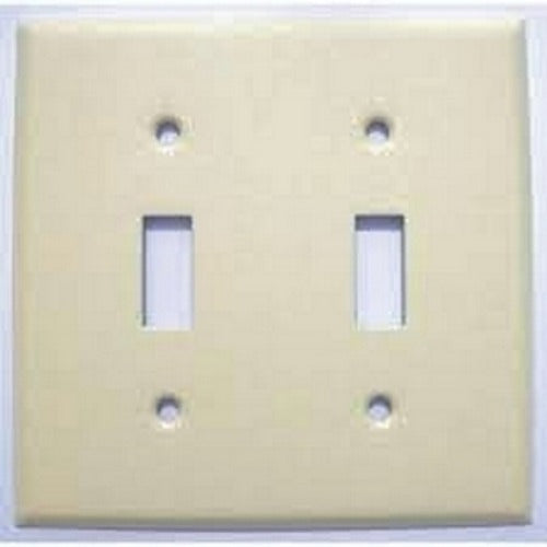 MULBERRY METAL PRODUCTS Mulberry Metal Products 99072 Standard 2-Gang Toggle Wall Plate (4.562 in W x 4.5 in H)