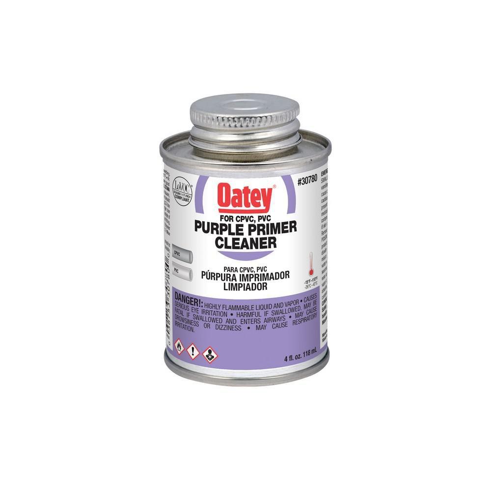 Oatey 30780 4 oz PVC Purple Primer Cleaner