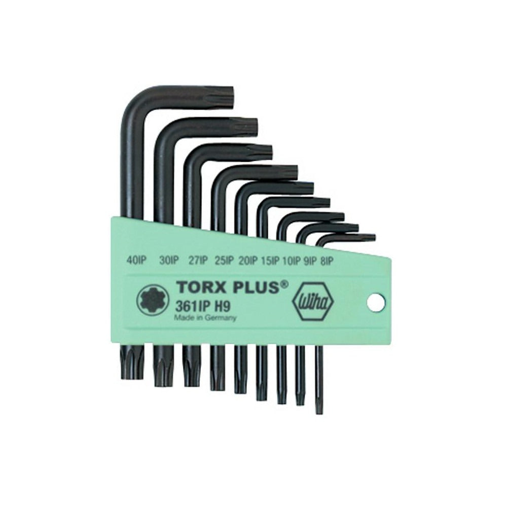 WIHA Wiha 36199 Torx Plus L-handle Key Set 9 Pc IP8-IP40