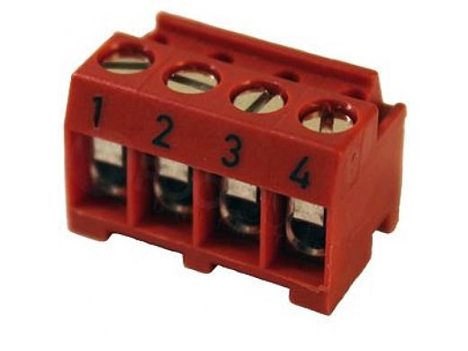 Zodiac 6609 Terminal Bar Conn 4-Pin Red