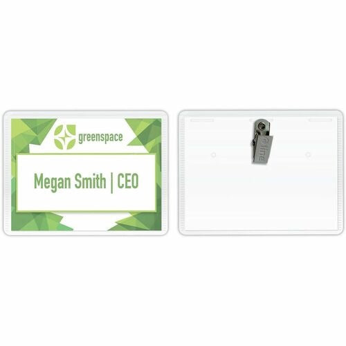 C-LINE C-line CLI95523 Badge Holder Kit Pvc-free Box of 50