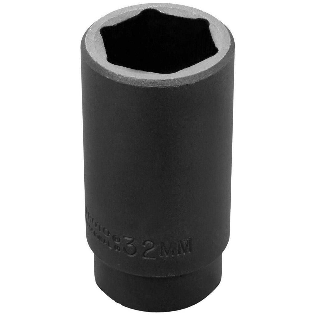 PROTO Proto J7332M Impact Socket 1/2 in Drive 32mm 6-point