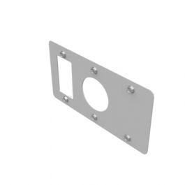 Milbank K5920-41 Rectangular Receptacle Cover Plate (1) NEMA 5-20 (1) NEMA TT30 (1) Blank