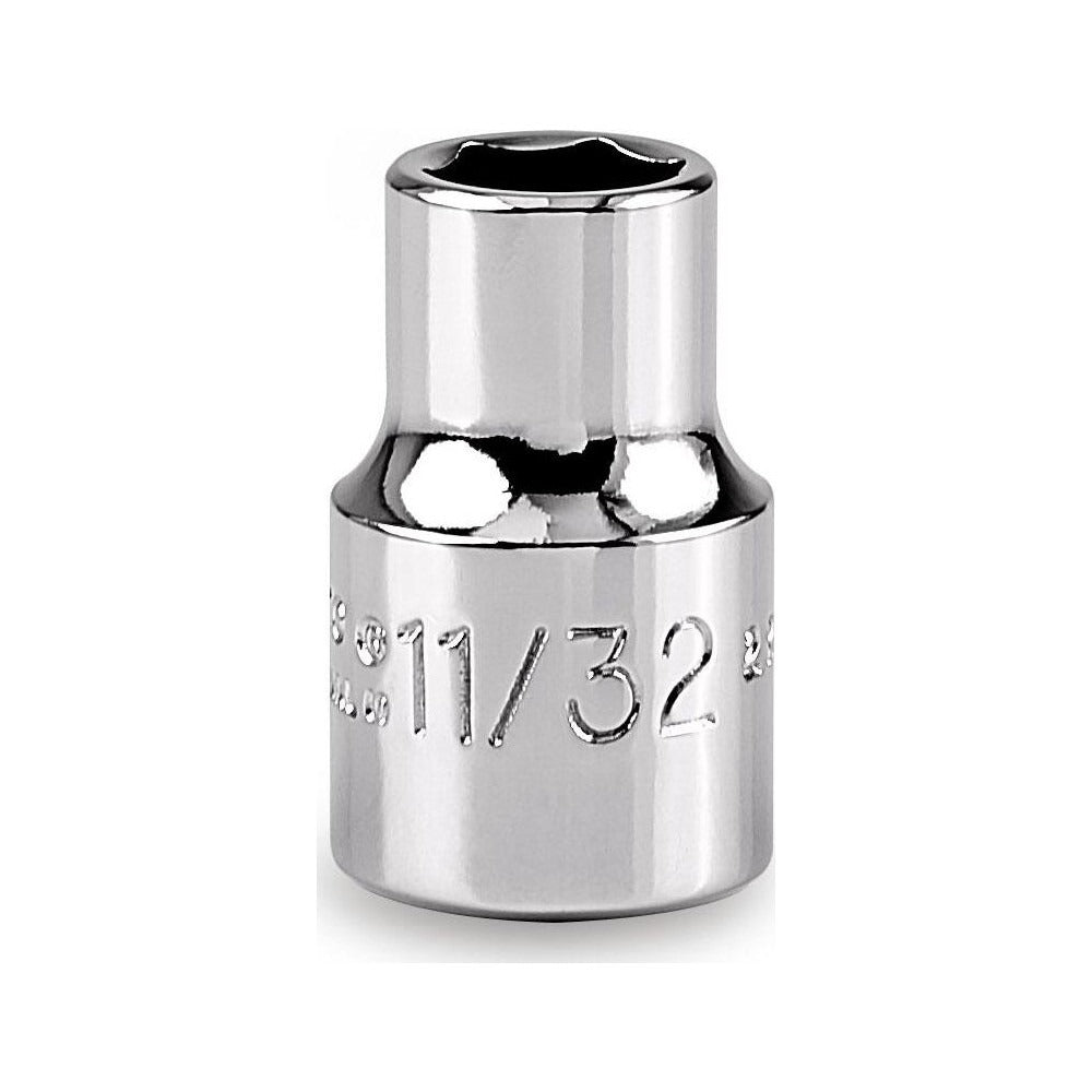 PROTO Proto J5211H 11/32 Inch 6-point Hand Socket 3/8 Drive